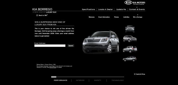Kia Borrego – Win a Borrego Sweepstakes