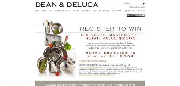 DEAN & DELUCA’s CIA Cookware Giveaway