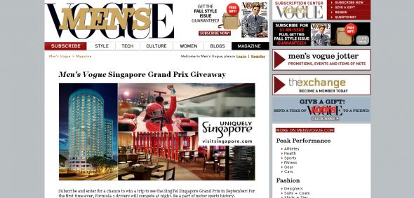 Men’s Vogue Singapore Grand Prix Giveaway