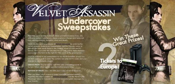 Velvet Assassin Undercover Sweepstakes