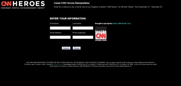 Inside CNN Heroes Sweepstakes