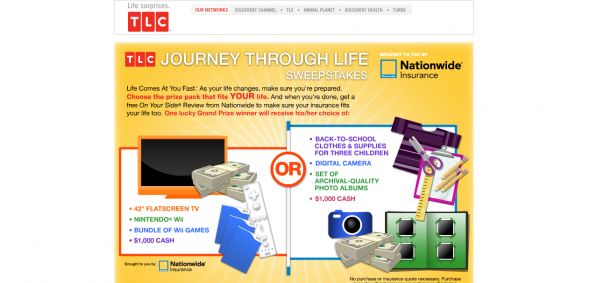 TLC Nationwide Family Guide – Journey Through Life Sweepstakes