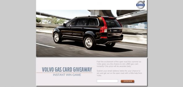 AOL Volvo Instant Win Game
