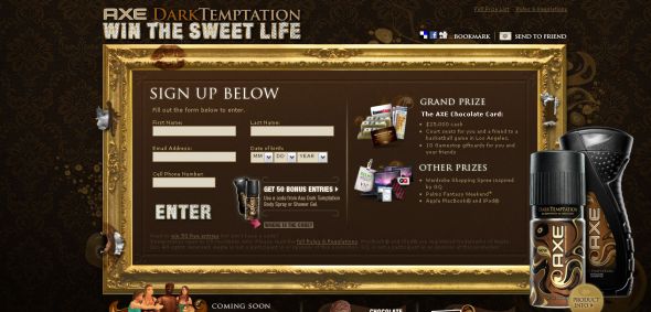 AXE Dark Temptation – Win the Sweet Life