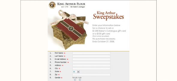 King Arthur Sweepstakes