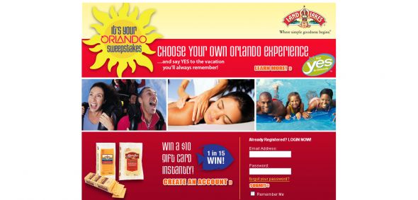 Land O’Lakes - It’s Your Orlando Sweepstakes
