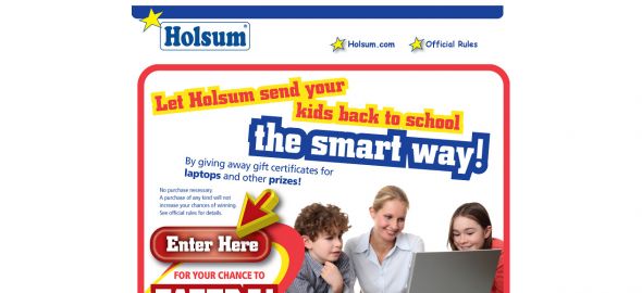 Holsum Back to School Sweepstakes