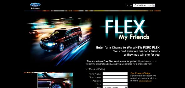 Ford Flex My Friends Sweepstakes