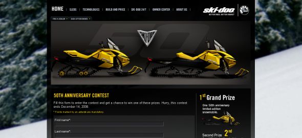 BRP - Ski-Doo 50th anniversary sweepstake