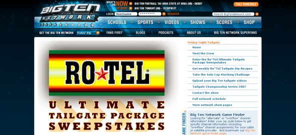 Friday Night Tailgate - Ro-Tel Ultimate Tailgate Package Sweepstakes