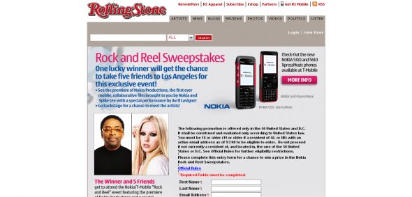 Nokia Rock and Reel Sweepstakes