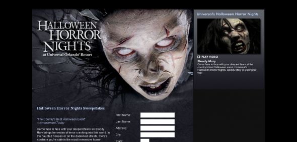 SCIFI.COM - Halloween Horror Nights Sweepstakes