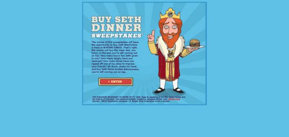 Buy Seth Dinner Sweepstakes Buy Seth Dinner Sweepstakes
