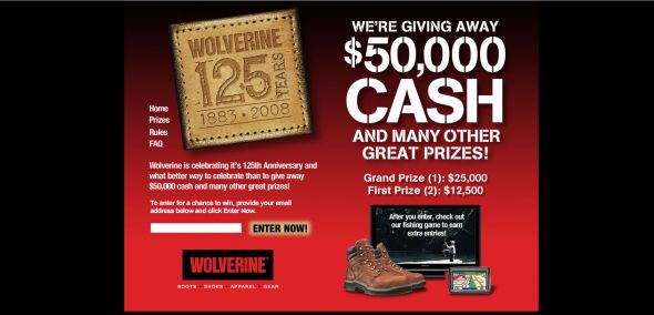 Wolverine 125th Anniversary Sweepstakes