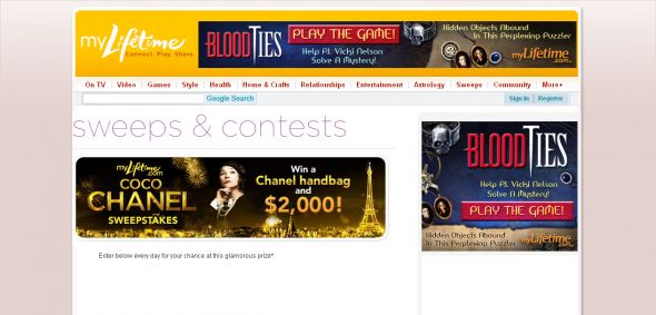 myLifetime.com – Win a Chanel Bag and $2,000 cash !