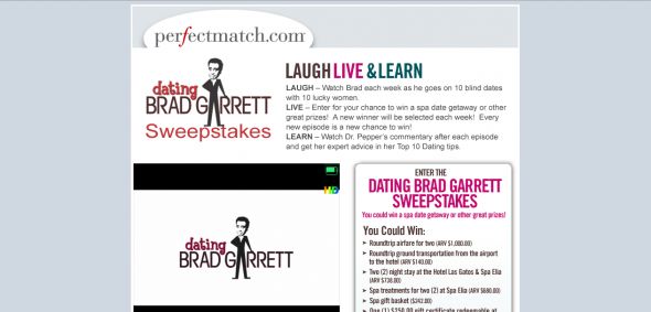 Perfectmatch.com – Dating Brad Garrett Sweepstakes