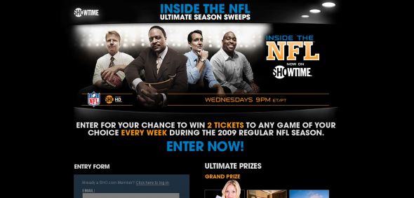 Showtimes Sports | Inside the NFL – Ultimate Season Sweepstakes
