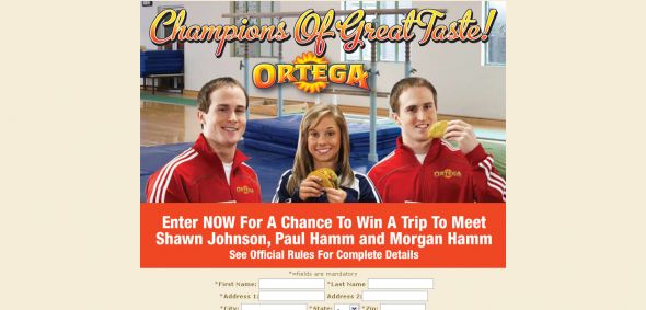 Ortega 2008 World Tour Of Gymnastics Superstars Sweepstakes