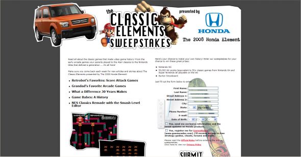 Classic Elements Sweepstakes