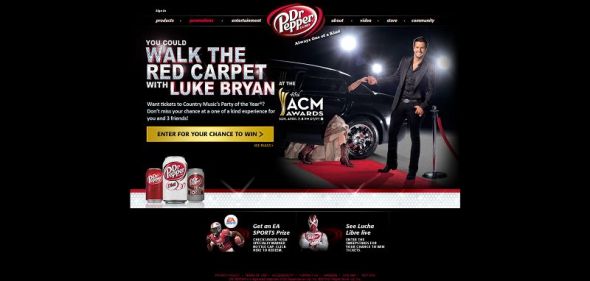 2013 Dr Pepper Academy of Country Music Awards Sweepstakes 2013 Dr Pepper Academy of Country Music Awards Sweepstakes