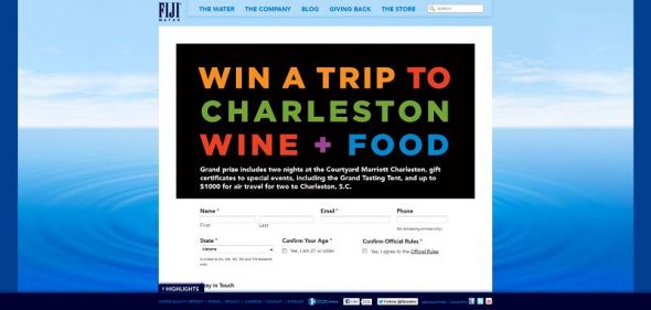 2013 Charleston Wine & Food Festival Sweepstakes 2013 Charleston Wine & Food Festival Sweepstakes