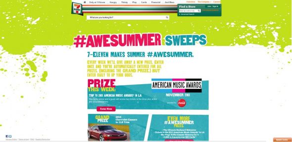 7-Eleven #AWESUMMER Sweepstakes 7-Eleven #AWESUMMER Sweepstakes