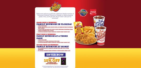 churchsfamilyreunion.com – Church’s Chicken Family Reunion Peel and Win Instant Win Game churchsfamilyreunion.com – Church’s Chicken Family Reunion Peel and Win Instant Win Game