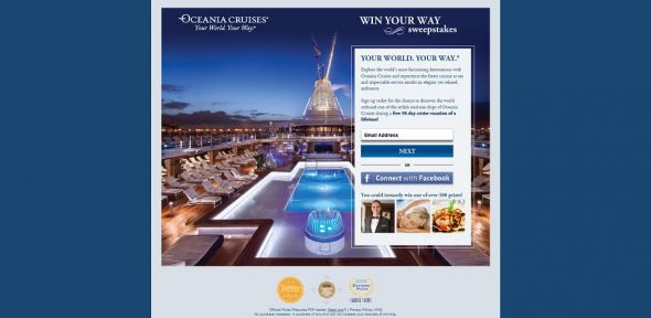 Oceania Cruises’ Win Your Way Sweepstakes Oceania Cruises’ Win Your Way Sweepstakes