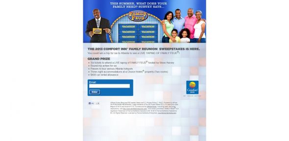Comfort Inn Family Reunion Sweepstakes Comfort Inn Family Reunion Sweepstakes
