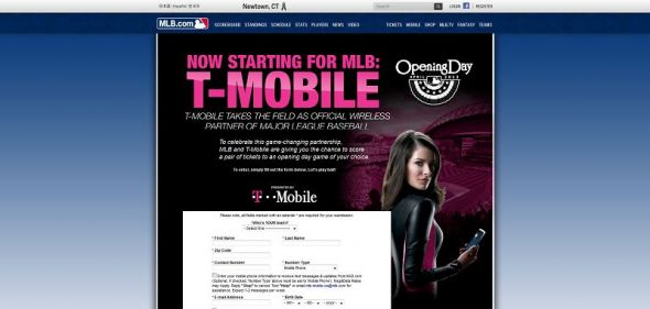 T-Mobile Opening Day Sweepstakes T-Mobile Opening Day Sweepstakes
