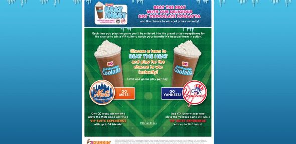 DD’s Beat The Heat Instant Win Game & Sweepstakes DD’s Beat The Heat Instant Win Game & Sweepstakes