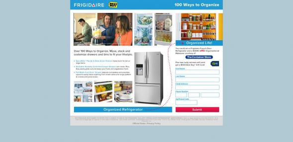 Frigidaire Gallery French Door Refrigerator Sweepstakes Frigidaire Gallery French Door Refrigerator Sweepstakes