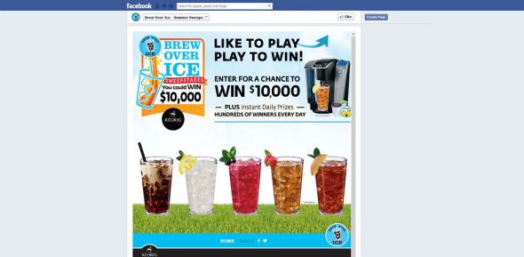 facebook.com/brewoverice – Brew Over Ice Instant Win Game and Sweepstakes facebook.com/brewoverice – Brew Over Ice Instant Win Game and Sweepstakes