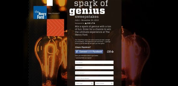 Henry Ford Spark of Genius Sweepstakes Henry Ford Spark of Genius Sweepstakes