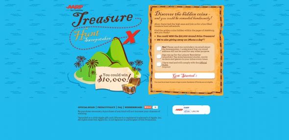 AARP Treasure Hunt Sweepstakes AARP Treasure Hunt Sweepstakes