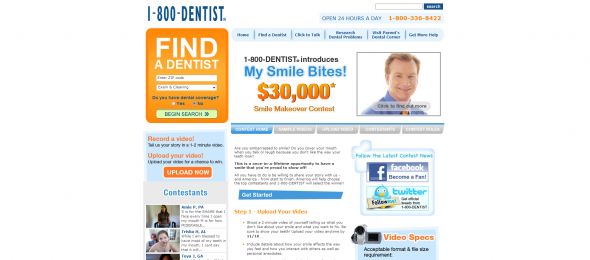 1-800-DENTIST My Smile Bites! $30,000 Smile Contest