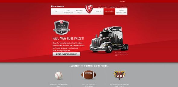 Drive A Firestone Sweepstakes Drive A Firestone Sweepstakes
