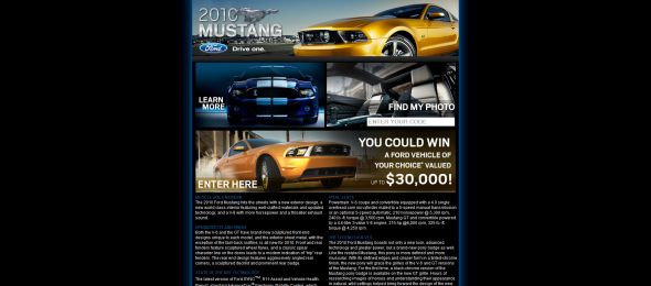 Ford Drive One Tour Sweepstakes