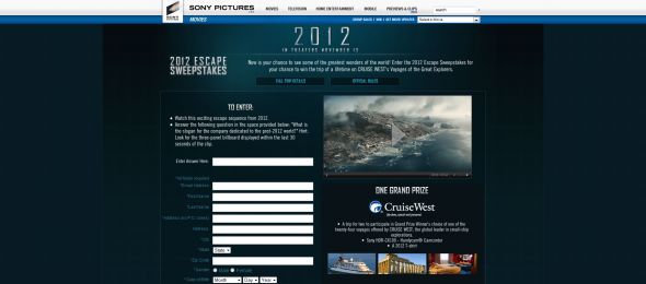 2012 Escape Sweepstakes