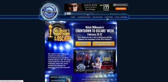 millionairetv.com – Who Wants To Be A Millionaire Countdown To The Oscars Sweepstakes millionairetv.com – Who Wants To Be A Millionaire Countdown To The Oscars Sweepstakes