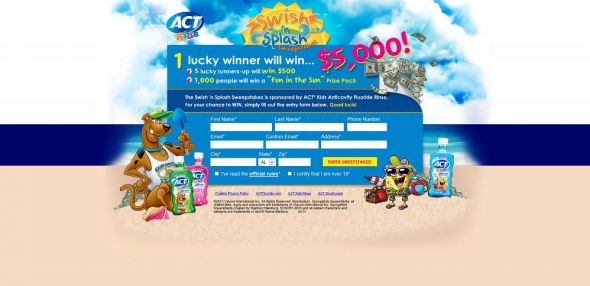 actsweeps.com – ACT KIDS Swish ’n Splash Sweepstakes actsweeps.com – ACT KIDS Swish ’n Splash Sweepstakes