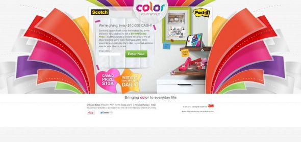 2013 Post-It And Scotch Color Your World Promotion 2013 Post-It And Scotch Color Your World Promotion