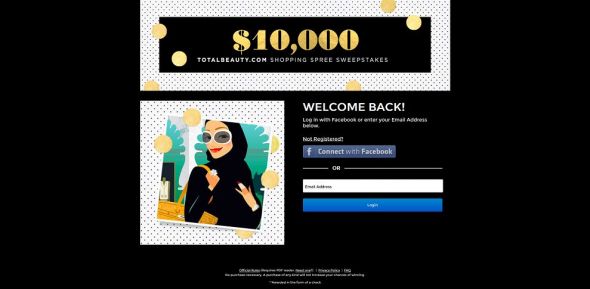$10,000 TotalBeauty.com Shopping Spree Sweepstakes $10,000 TotalBeauty.com Shopping Spree Sweepstakes