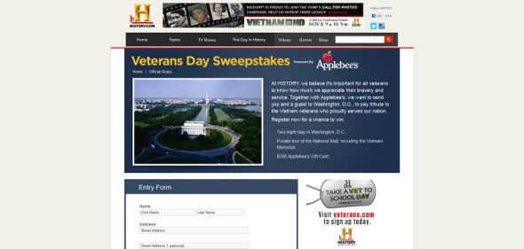 Veterans Day Sweepstakes Veterans Day Sweepstakes