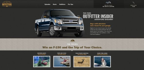 Ford Outfitter’s Insider Adventure Sweepstakes Ford Outfitter’s Insider Adventure Sweepstakes