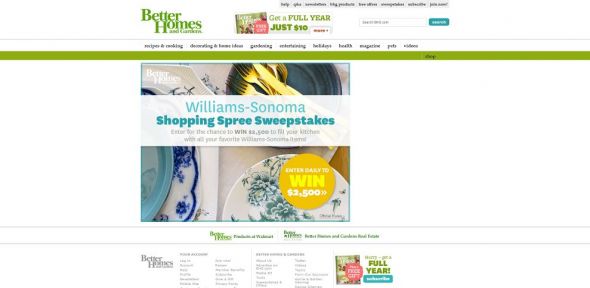 $2,500 Williams-Sonoma Shopping Spree Sweepstakes $2,500 Williams-Sonoma Shopping Spree Sweepstakes