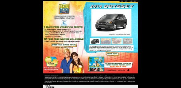 www.DisneyChannel.com/SummerSweeps – Disney Teen Beach Movie Spectacular Summer Sweepstakes www.DisneyChannel.com/SummerSweeps – Disney Teen Beach Movie Spectacular Summer Sweepstakes