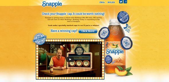 2013 Snapple Win Nothing Sweepstakes 2013 Snapple Win Nothing Sweepstakes