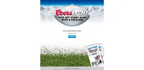 coorslight.com/Kickoff – Coors Light Silver Seats Football 2013 Sweepstakes coorslight.com/Kickoff – Coors Light Silver Seats Football 2013 Sweepstakes