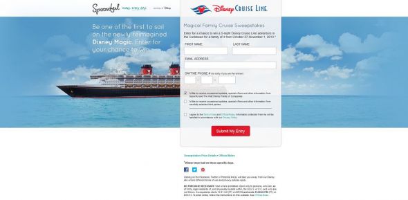 Magical Family Cruise Sweepstakes Magical Family Cruise Sweepstakes